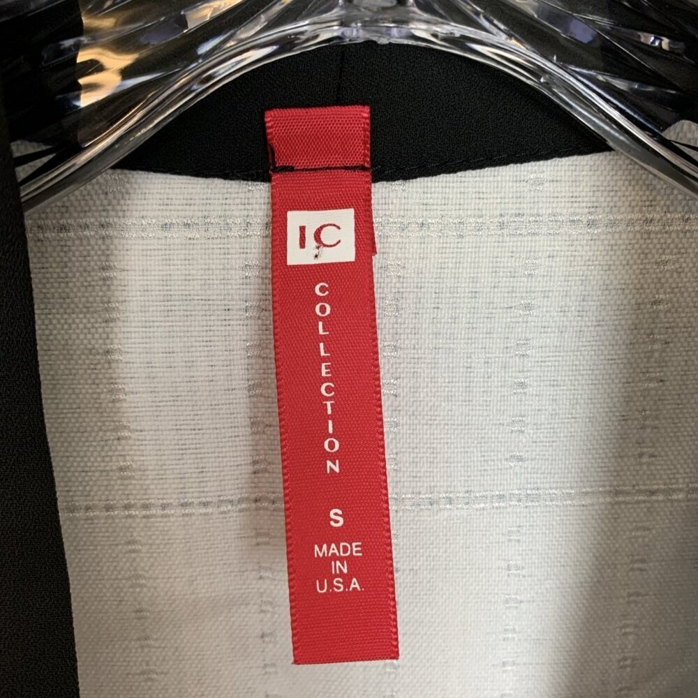 IC By Connie K Womens S Kimono Cardigan Floral Artsy Tie Asian Jacket Tunic Top - Picture 2 of 13